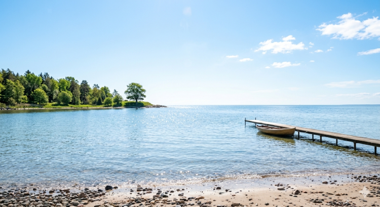 Minimalist landscape representing passive rest and a digital detox.